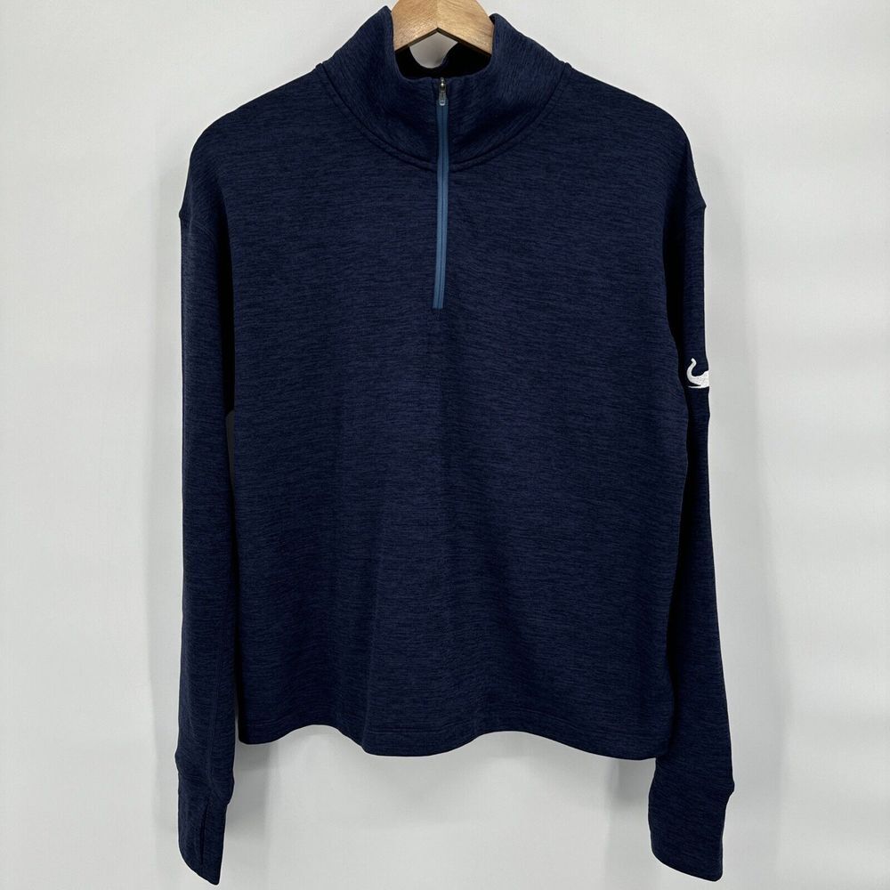 Outdoor Voices Women Size Large Ov Fleece Lightweight Half-Zip - Blue
